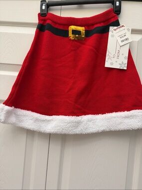 Planet Gold Mrs. Claus Skirt Size XS Christmas Holiday